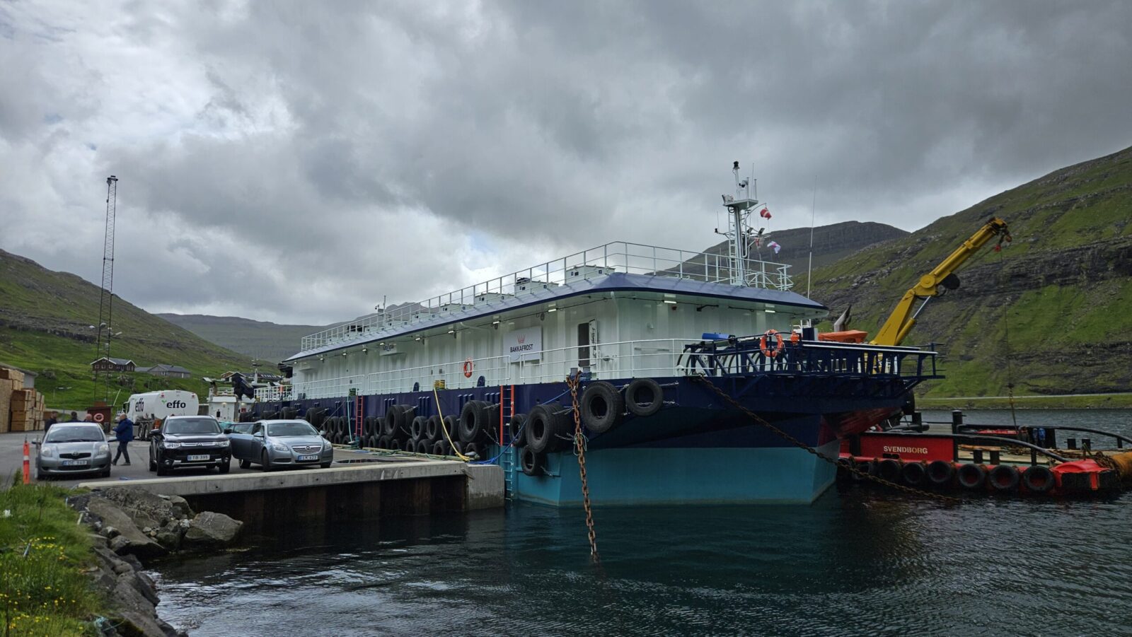 The World’s Largest Feed Barge Arrives In The Faroe Islands